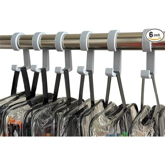 Closet organizer hooks heavy duty bag hanger purse belt scarf storage hooks set - Picture 7 of 7